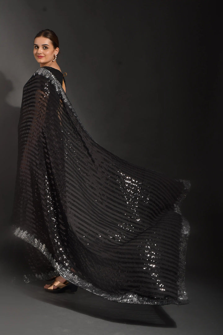 Luxurious Georgette Saree with | Crafted for Timeless Elegance