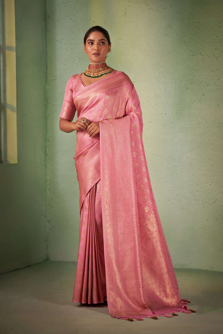 Charming Kanjivaram Silk Saree with | An Exclusive Designer Masterpiece