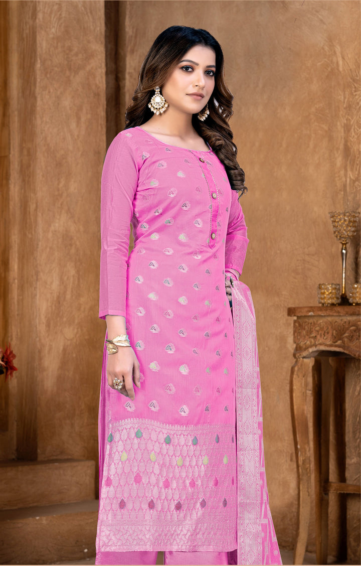 Banarasi Silk Salwar Kameez | Elegant Woven Designer