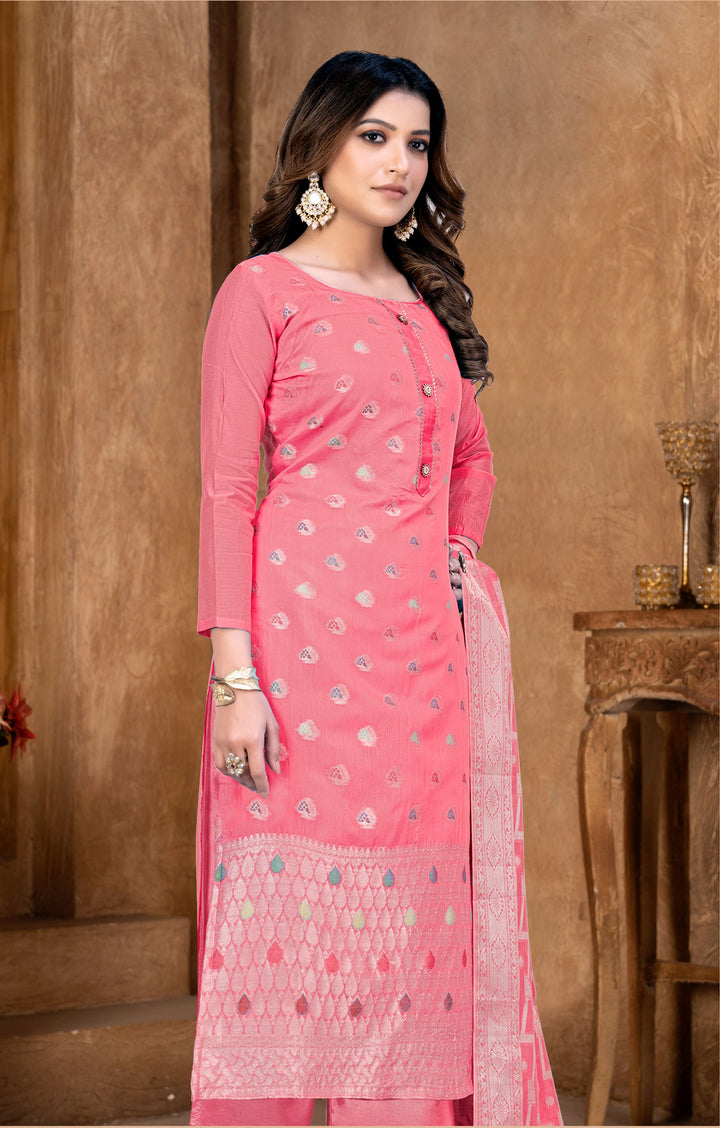 Banarasi Silk Salwar Kameez | Elegant Woven Designer