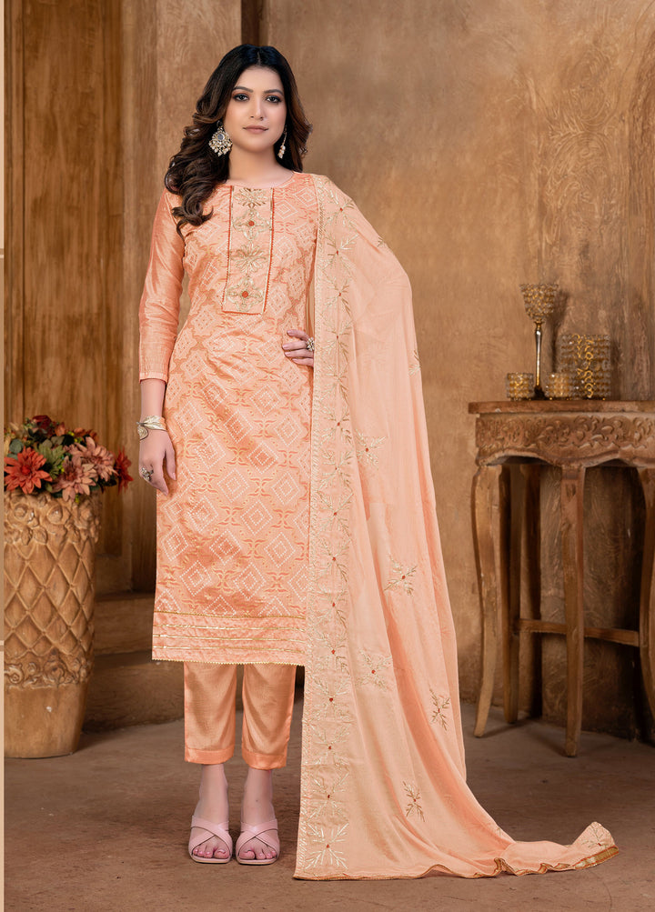Elegant Modal Cotton Salwar Kameez | Designer Embroidery & Santoon Bottom