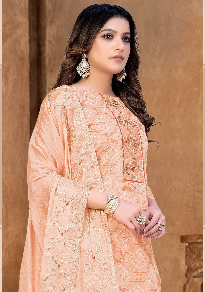 Elegant Modal Cotton Salwar Kameez | Designer Embroidery & Santoon Bottom