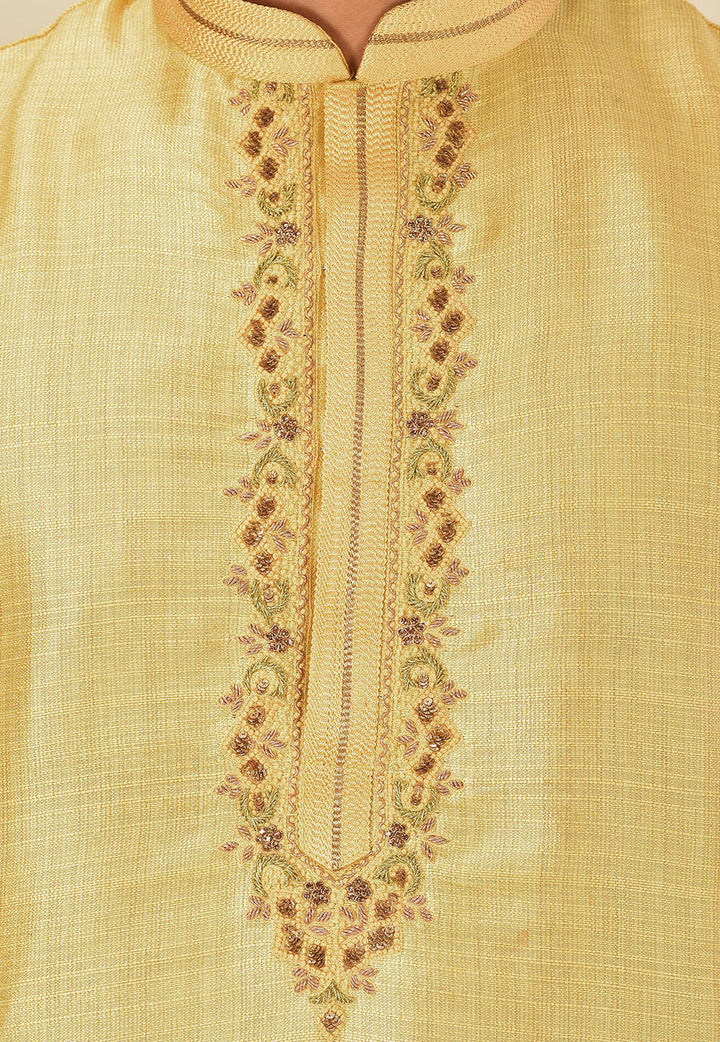 Royal Silk Mulberry Kurta Pajama Set | Jardosi & Resham Work Festive Wear