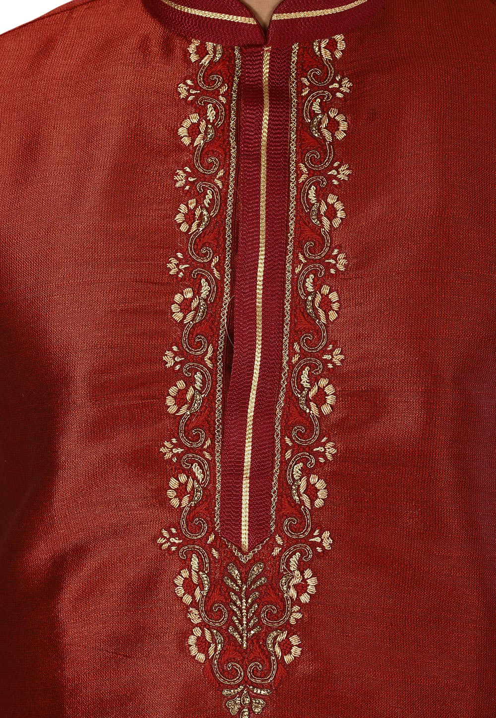 Royal Silk Mulberry Kurta Pajama Set | Jardosi & Resham Work Festive Wear