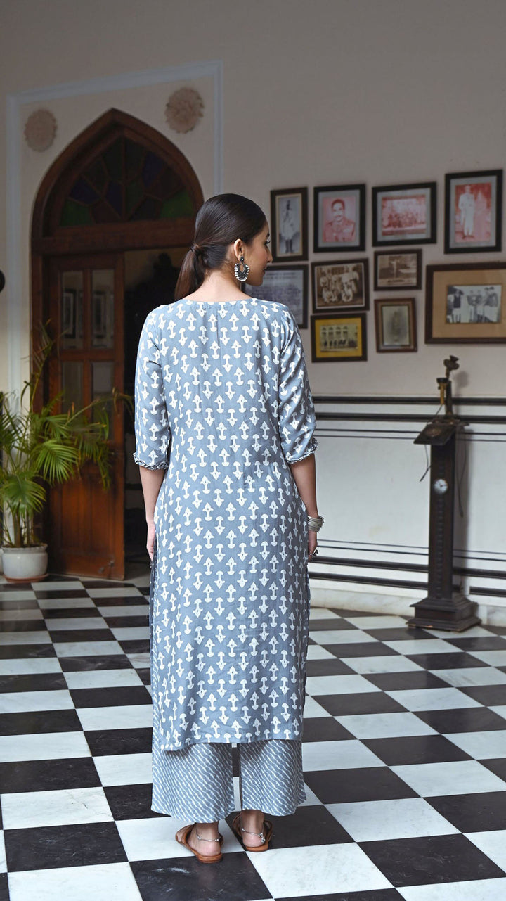 Casual Wear Grey Kurti Set | Perfect Indian Ethnic Outfit for Women