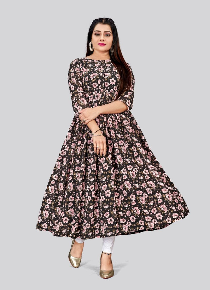 Black Georgette Kurti for Women | Modern Ethnic Kurti for Every Occasion