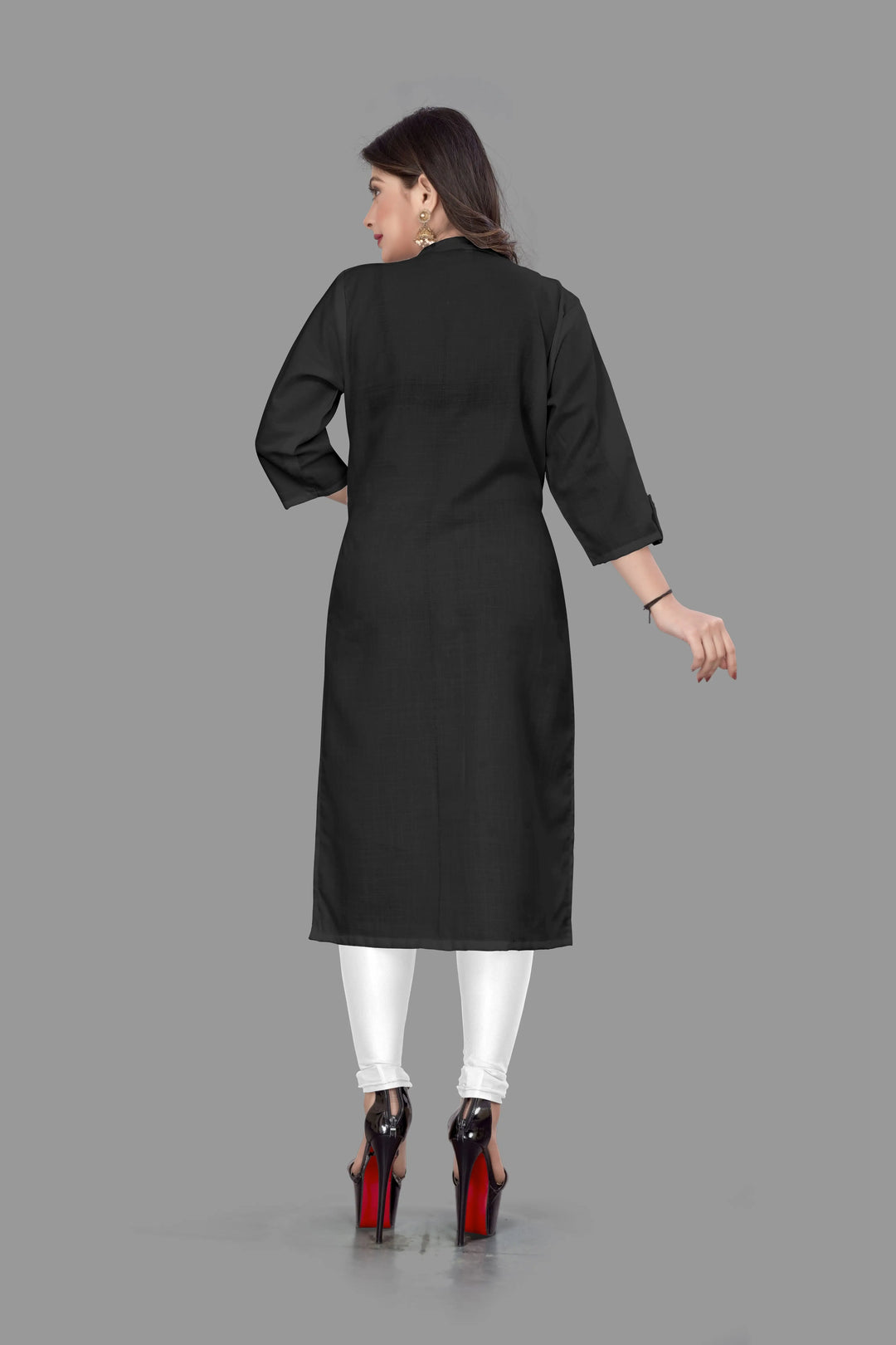 Elegant Women’s Kurti | Cotton Slub Fabric with Solid Design