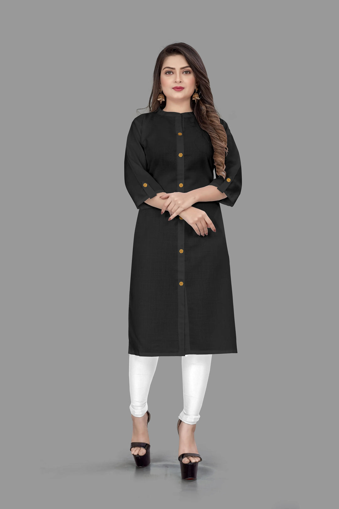 Elegant Women’s Kurti | Cotton Slub Fabric with Solid Design