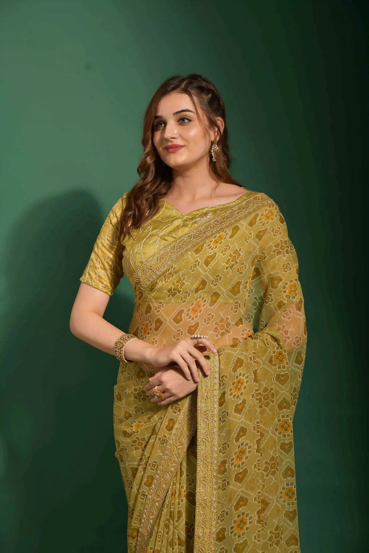 Exquisite Georgette Saree | A Graceful Addition to Your Wardrobe
