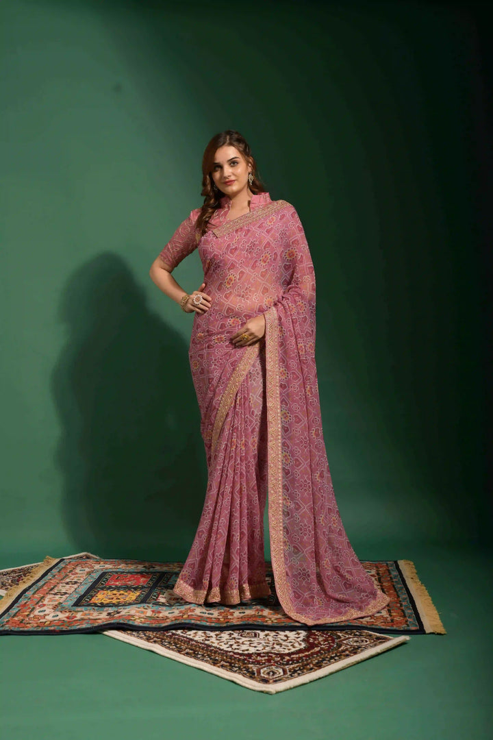 Exquisite Georgette Saree | A Graceful Addition to Your Wardrobe
