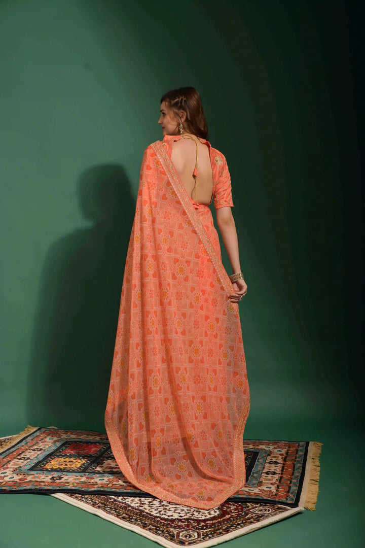 Exquisite Georgette Saree | A Graceful Addition to Your Wardrobe