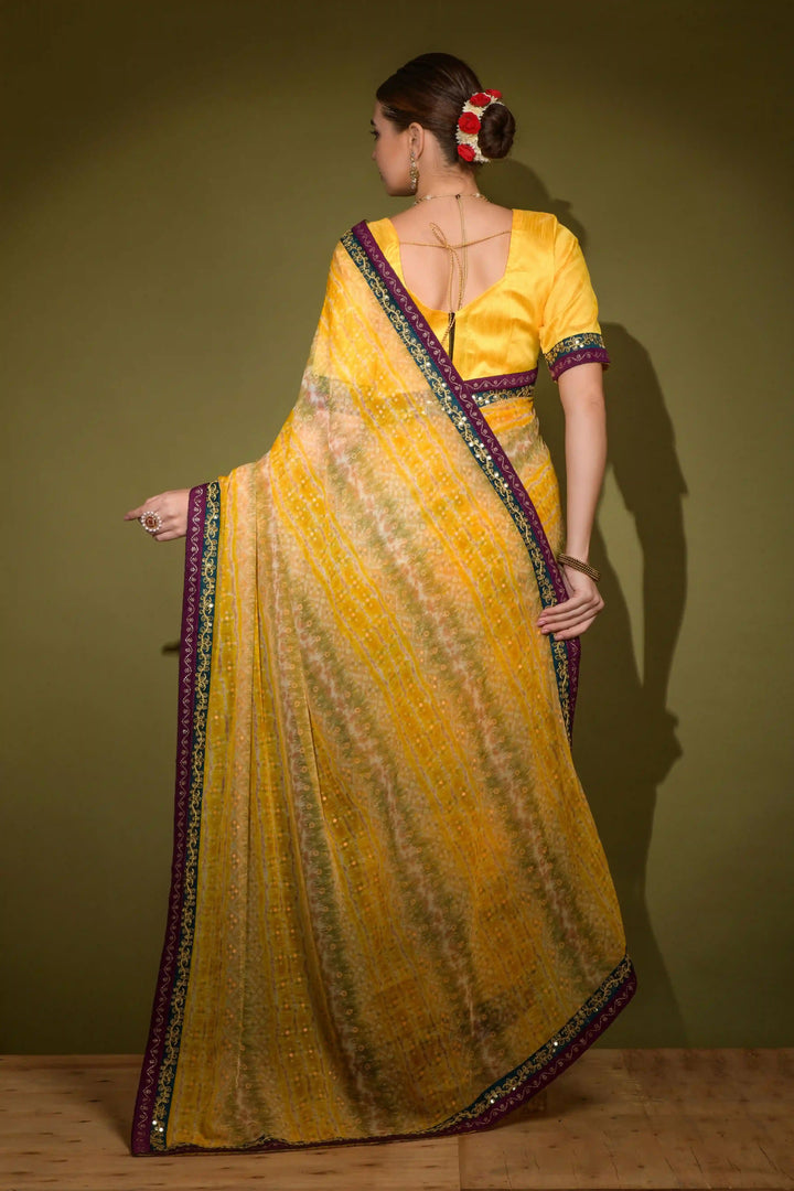 Breathtaking Georgette Saree with | Perfect for Special Celebrations