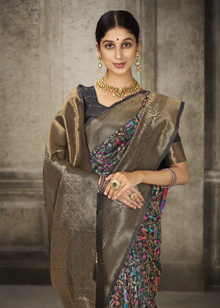 Sophisticated Banarasi Silk Saree | A Stylish and Sophisticated Choice