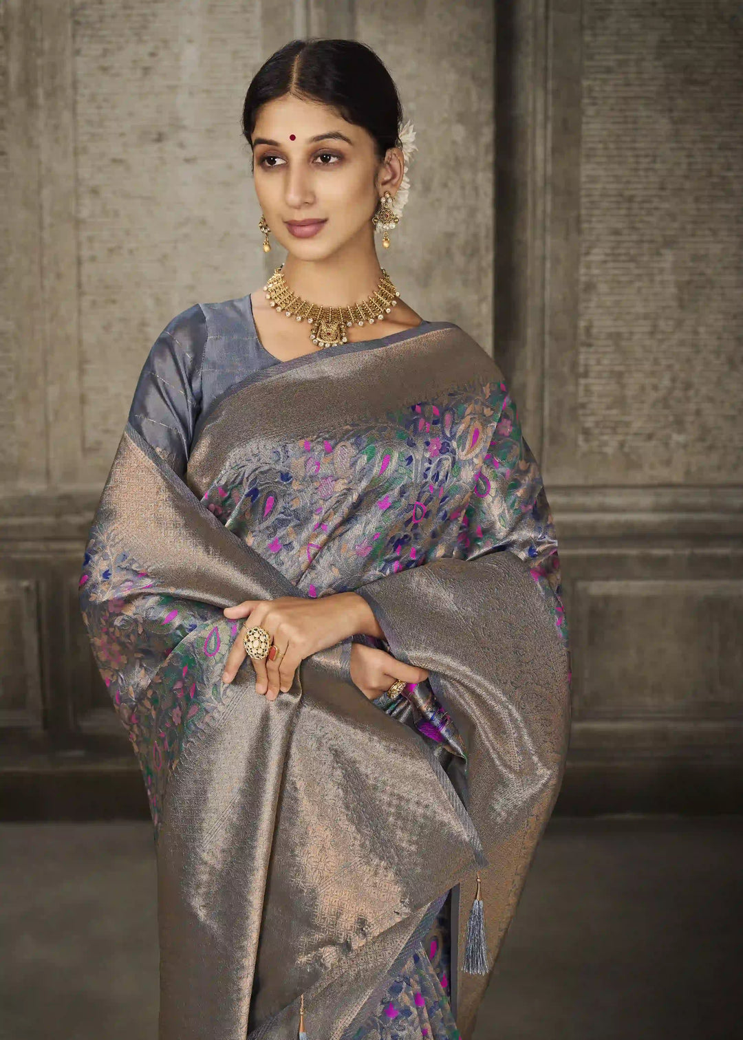Sophisticated Banarasi Silk Saree | A Stylish and Sophisticated Choice