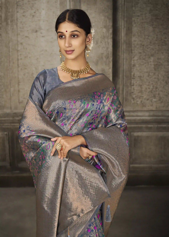 Sophisticated Banarasi Silk Saree | A Stylish and Sophisticated Choice