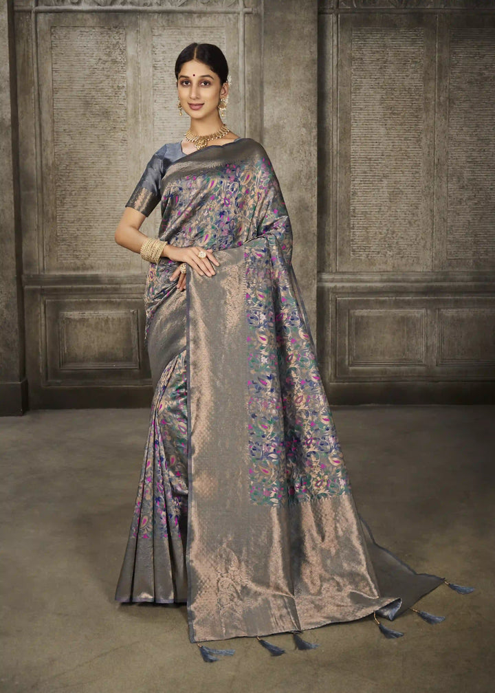 Sophisticated Banarasi Silk Saree | A Stylish and Sophisticated Choice