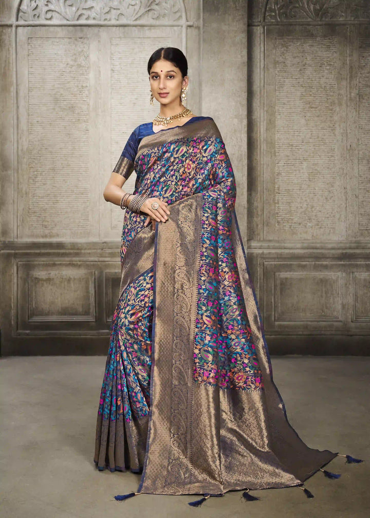 Sophisticated Banarasi Silk Saree | A Stylish and Sophisticated Choice