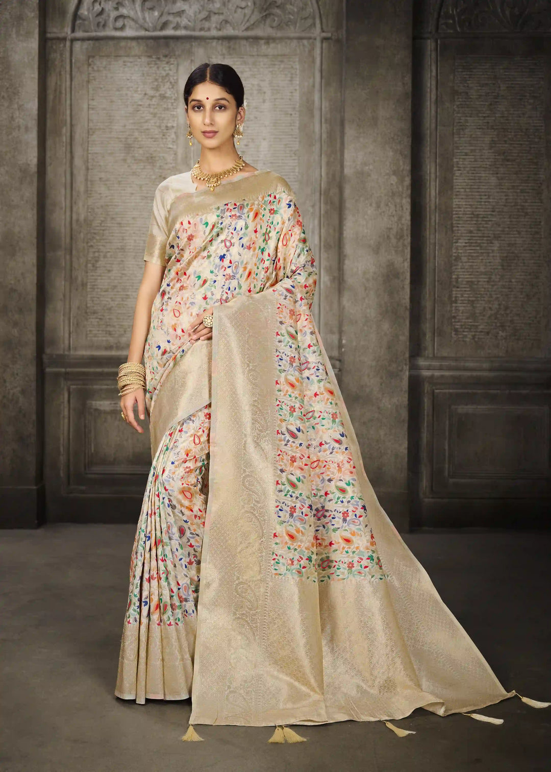 Sophisticated Banarasi Silk Saree | A Stylish and Sophisticated Choice