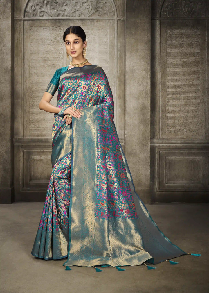Sophisticated Banarasi Silk Saree | A Stylish and Sophisticated Choice