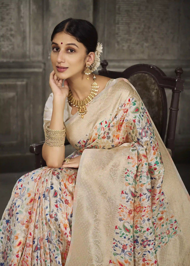 Sophisticated Banarasi Silk Saree | A Stylish and Sophisticated Choice