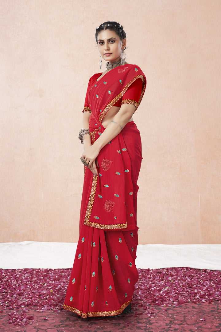 Sophisticated Georgette Saree | A Captivating Traditional Ensemble
