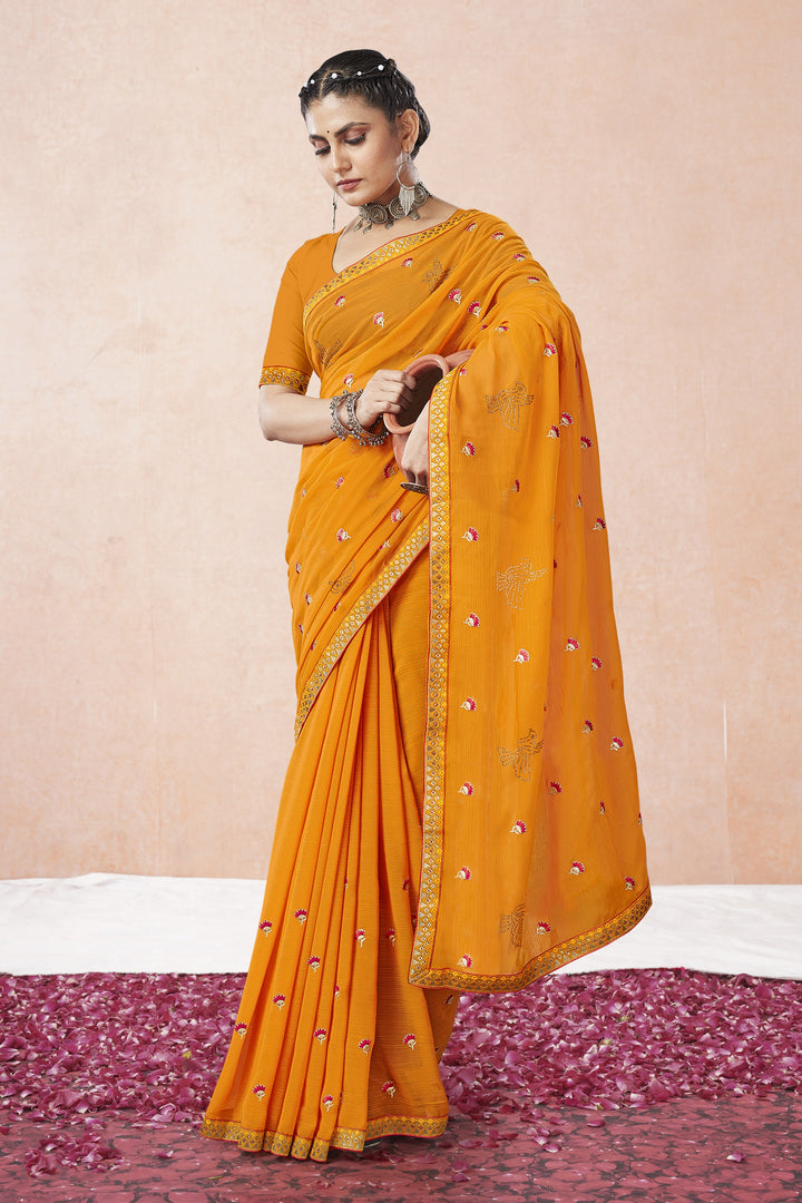 Sophisticated Georgette Saree | A Captivating Traditional Ensemble
