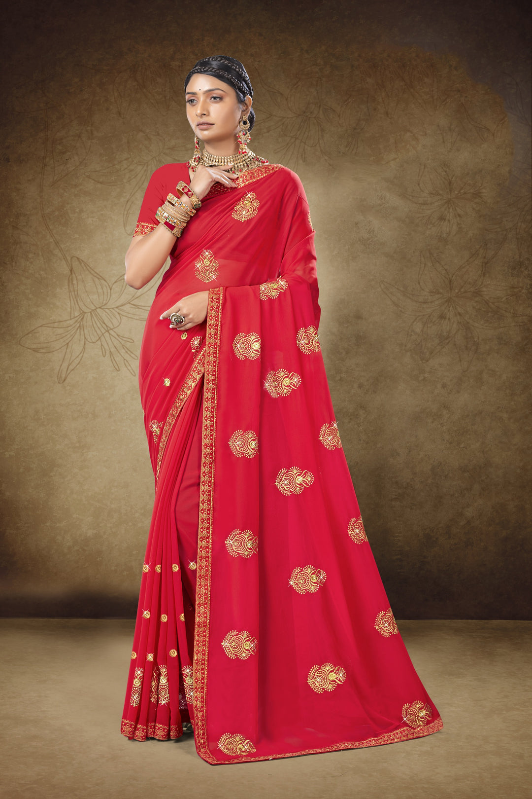 Exquisite Georgette Saree | A Graceful Addition to Your Wardrobe