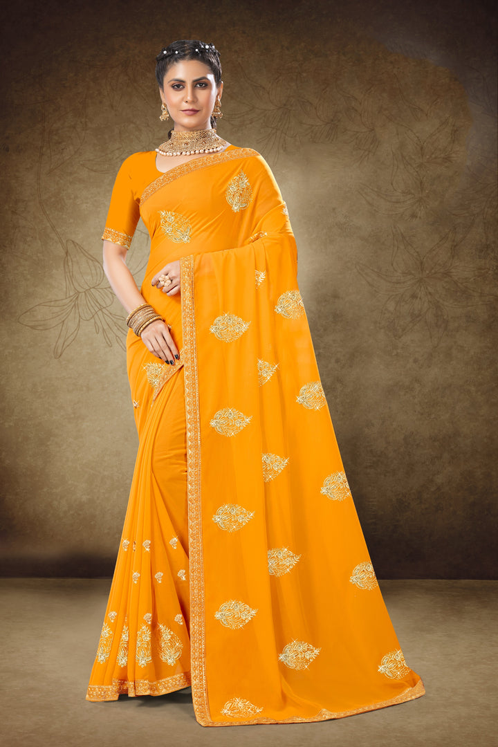 Exquisite Georgette Saree | A Graceful Addition to Your Wardrobe