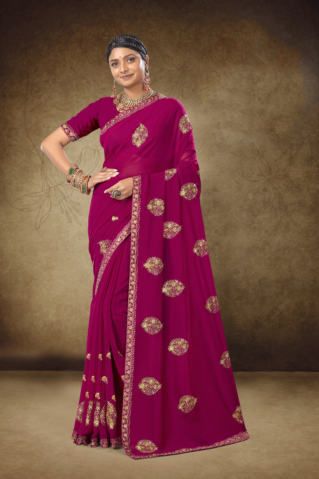 Exquisite Georgette Saree | A Graceful Addition to Your Wardrobe
