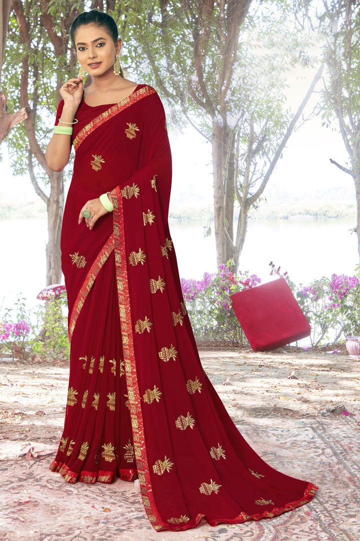 Stunning Georgette Saree | An Exclusive Designer Masterpiece