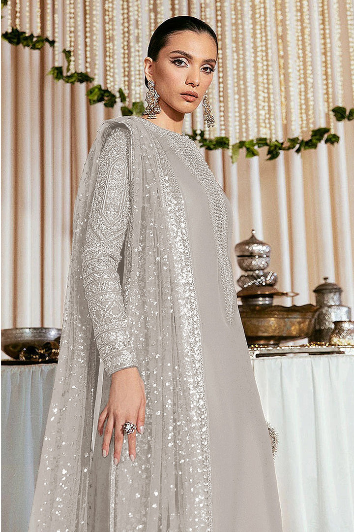Festive Salwar Kameez | Faux Georgette Suit with Stylish Koti & Embroidery