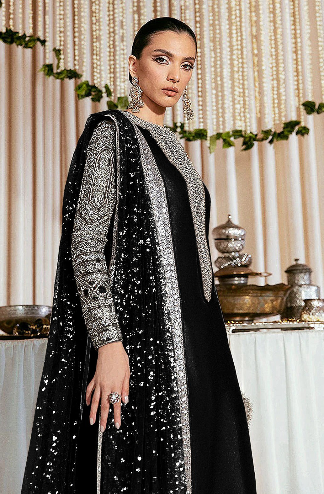 Festive Salwar Kameez | Faux Georgette Suit with Stylish Koti & Embroidery