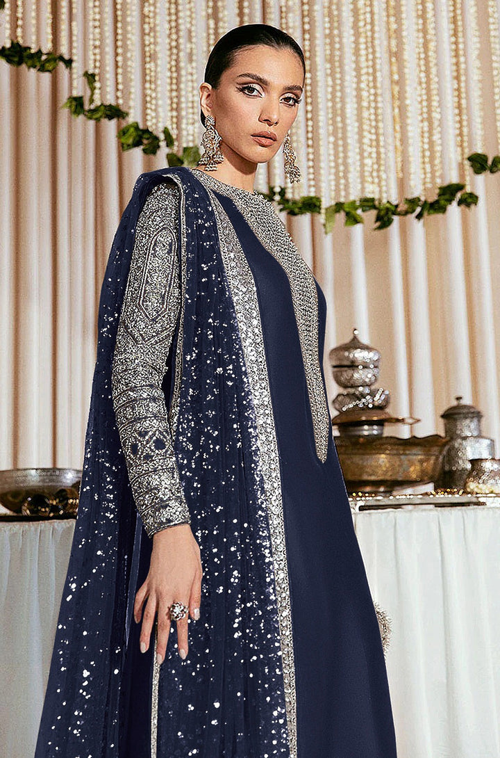 Festive Salwar Kameez | Faux Georgette Suit with Stylish Koti & Embroidery