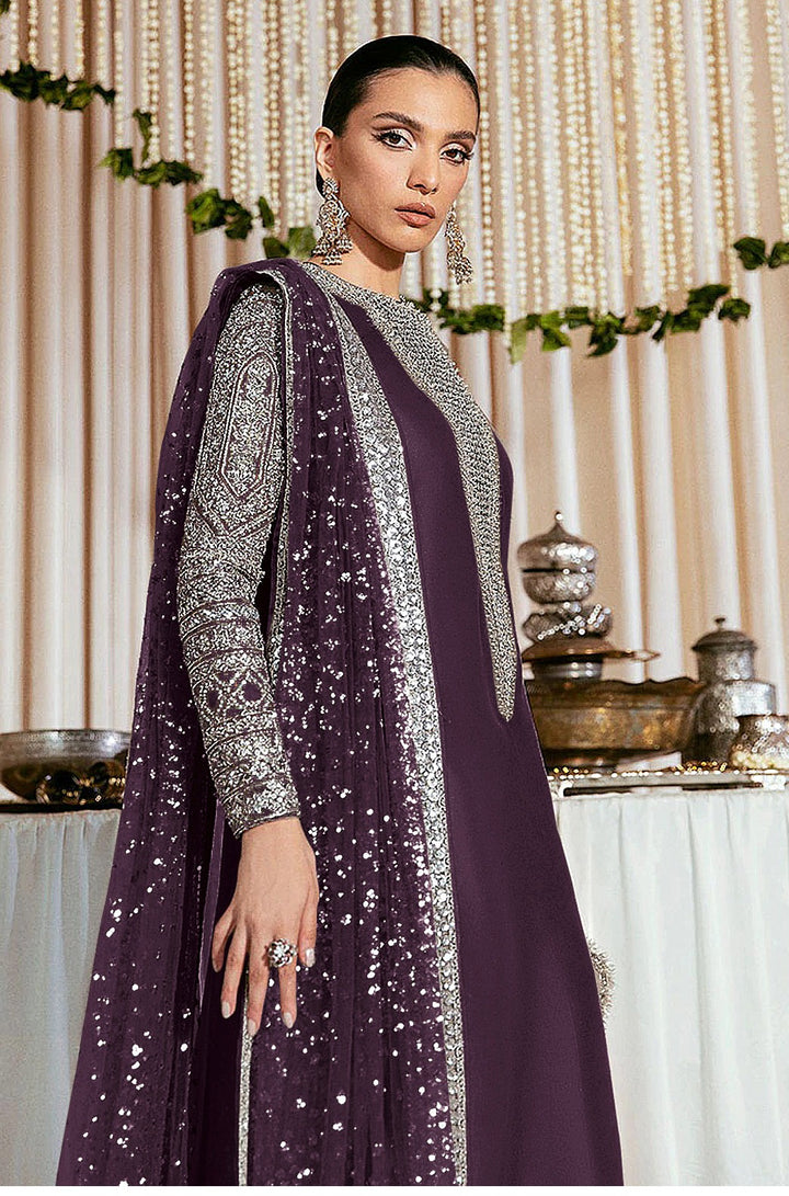Festive Salwar Kameez | Faux Georgette Suit with Stylish Koti & Embroidery