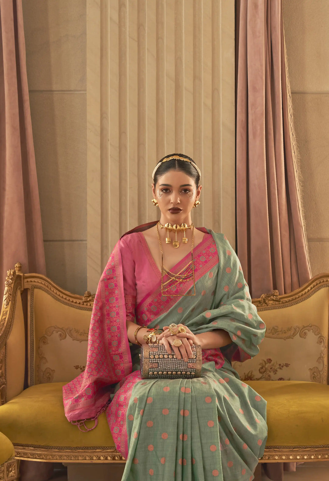 Handloom Silk Saree | Designer Jari Weaving Traditional Partywear Saree