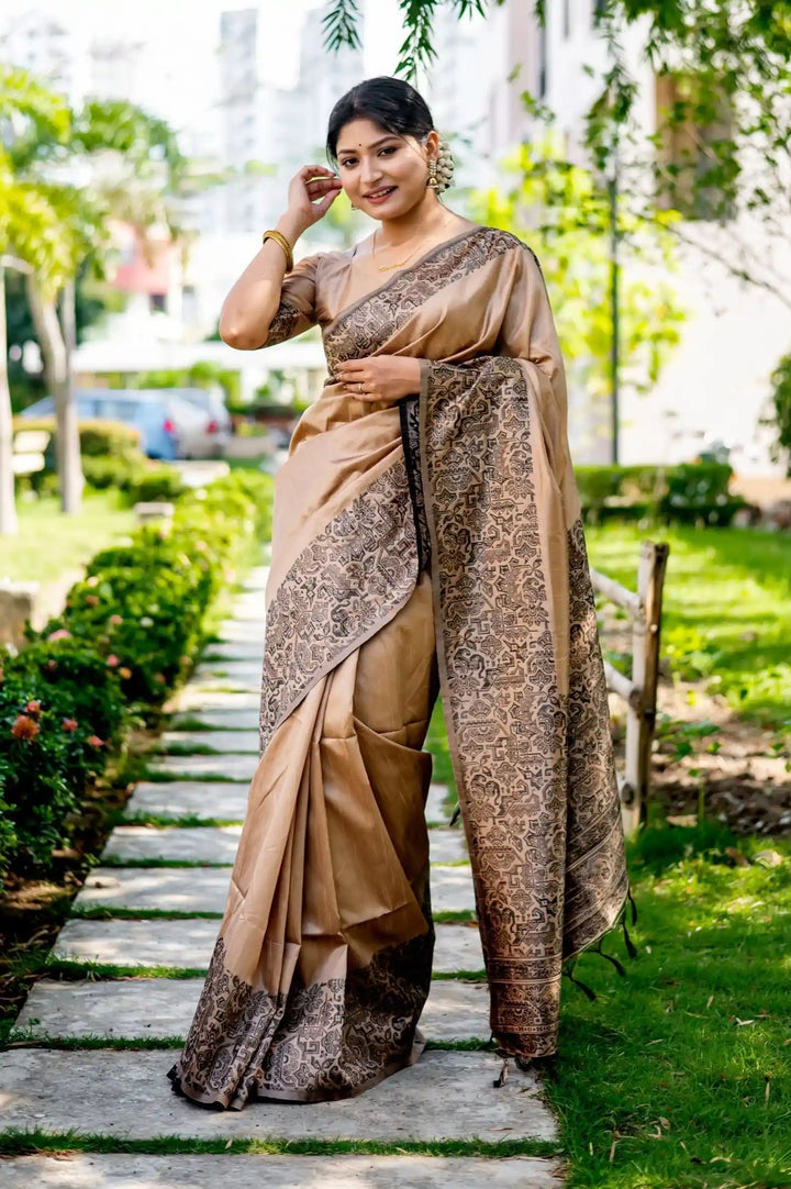 Handloom Silk Saree | Designer Weaving Border for Special Events