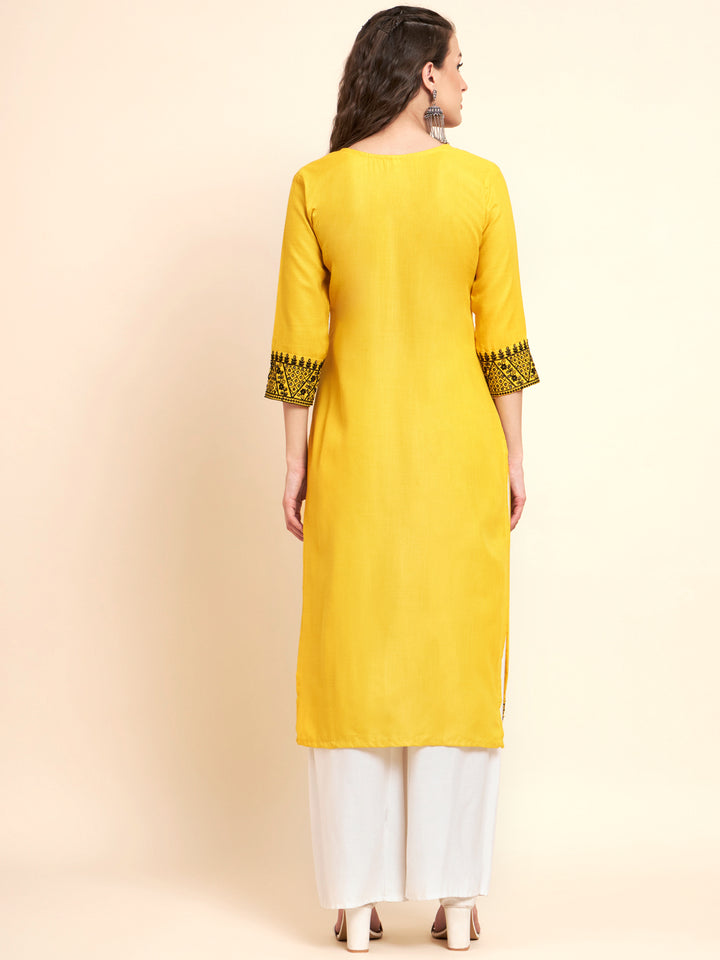 Stylish Cotton Kurti | Elegant Chikankari Sequin Embroidery Design