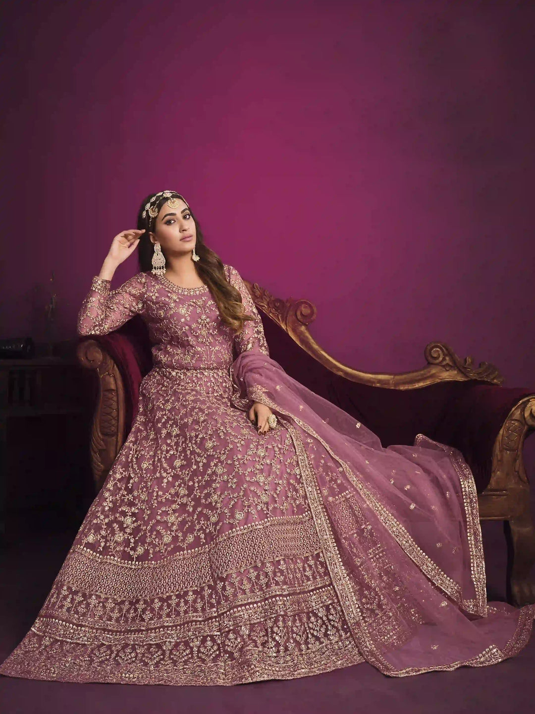Heavy Net Designer Salwar Kameez | Intricate Embroidery Work for Weddings & Festive Wear