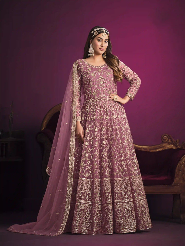 Heavy Net Designer Salwar Kameez | Intricate Embroidery Work for Weddings & Festive Wear