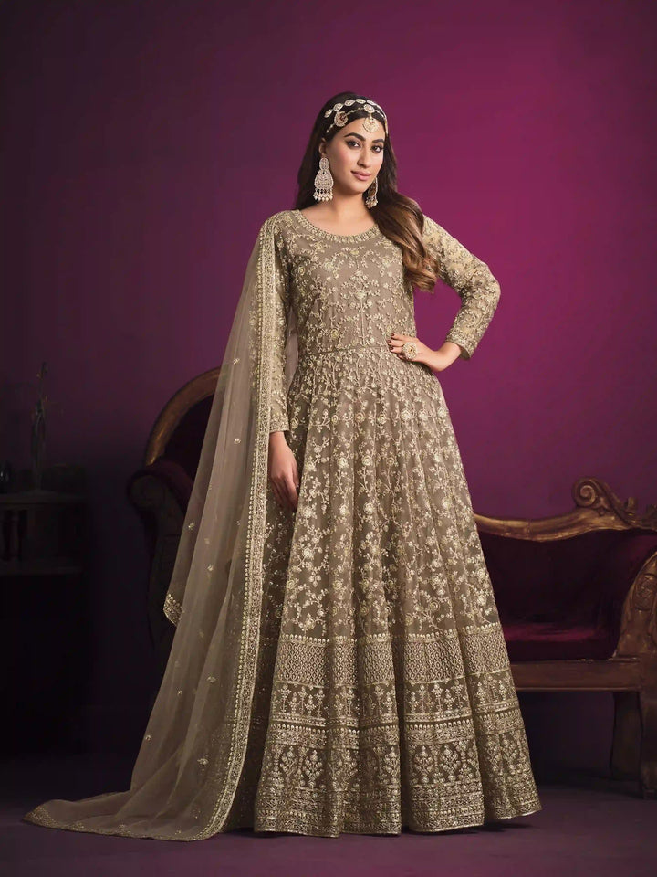Heavy Net Designer Salwar Kameez | Intricate Embroidery Work for Weddings & Festive Wear
