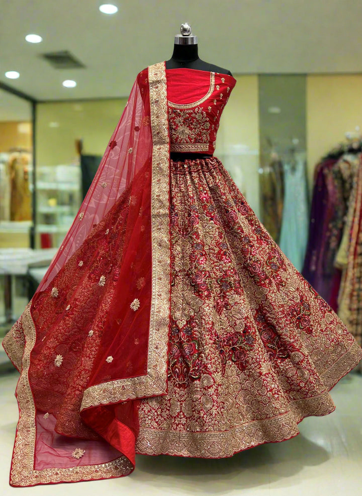 Stunning Silk Lehenga with Dupatta | A Graceful Addition to Your Wardrobe