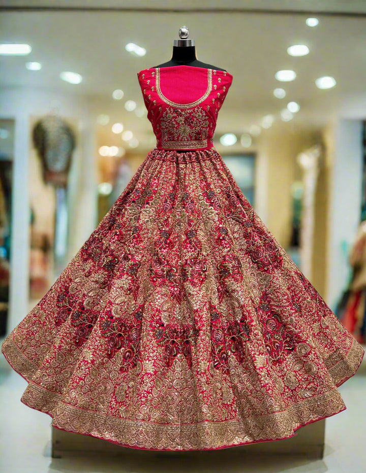 Stunning Silk Lehenga with Dupatta | A Graceful Addition to Your Wardrobe