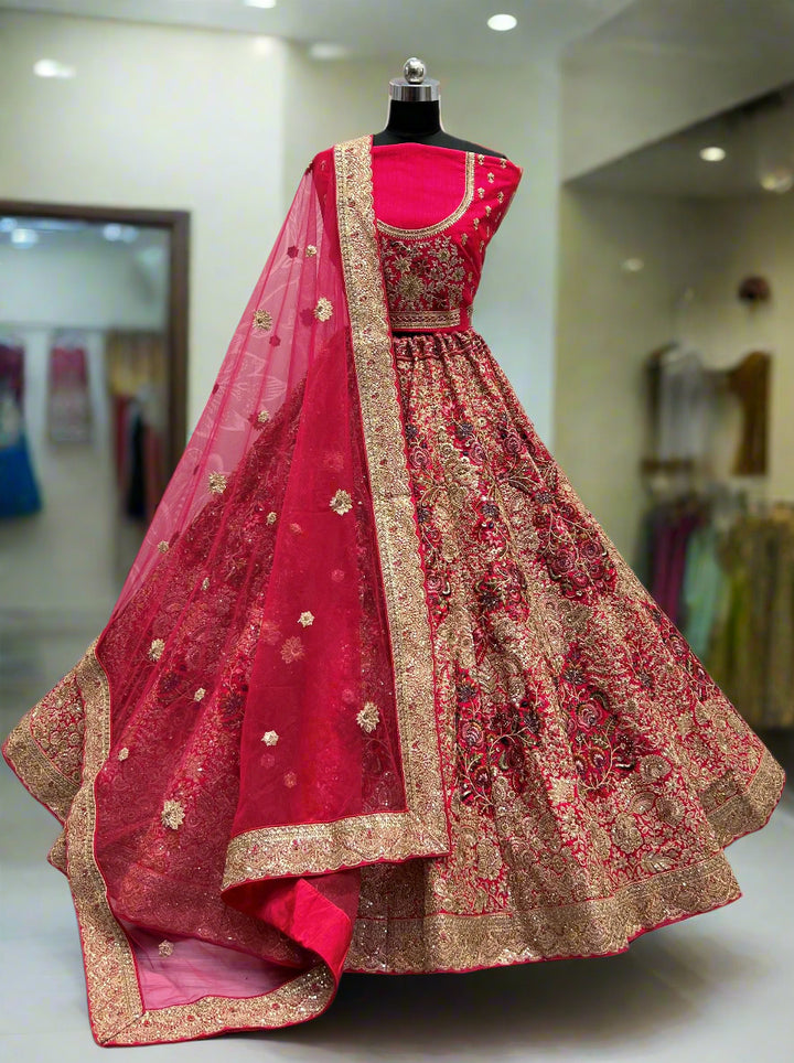 Stunning Silk Lehenga with Dupatta | A Graceful Addition to Your Wardrobe