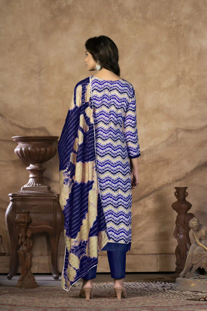 Designer-Printed Cotton Kurti Set | Three-Quarter Sleeve | Special Event