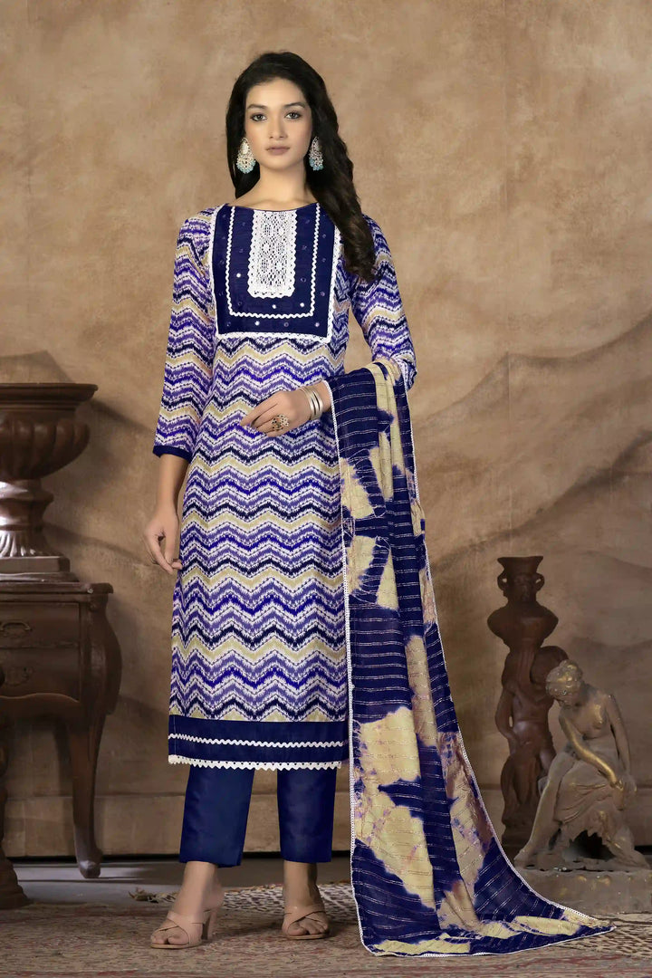 Designer-Printed Cotton Kurti Set | Three-Quarter Sleeve | Special Event