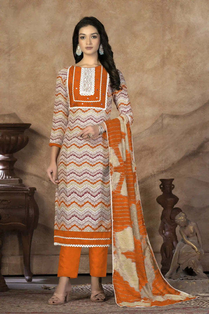 Designer-Printed Cotton Kurti Set | Three-Quarter Sleeve | Special Event