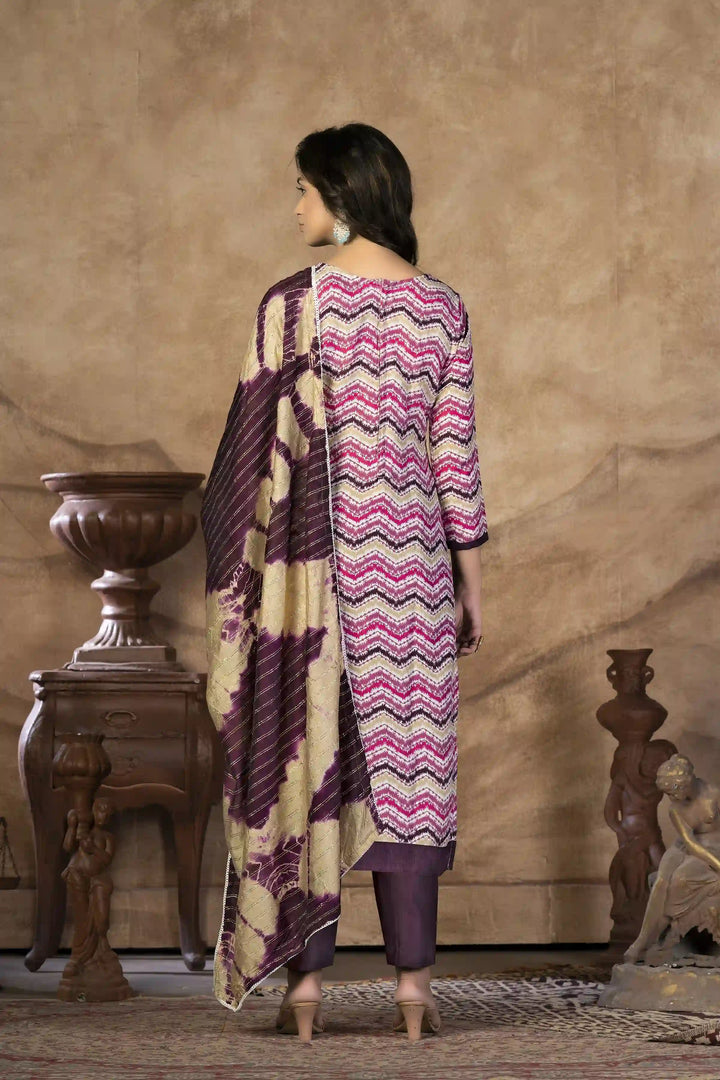 Designer-Printed Cotton Kurti Set | Three-Quarter Sleeve | Special Event