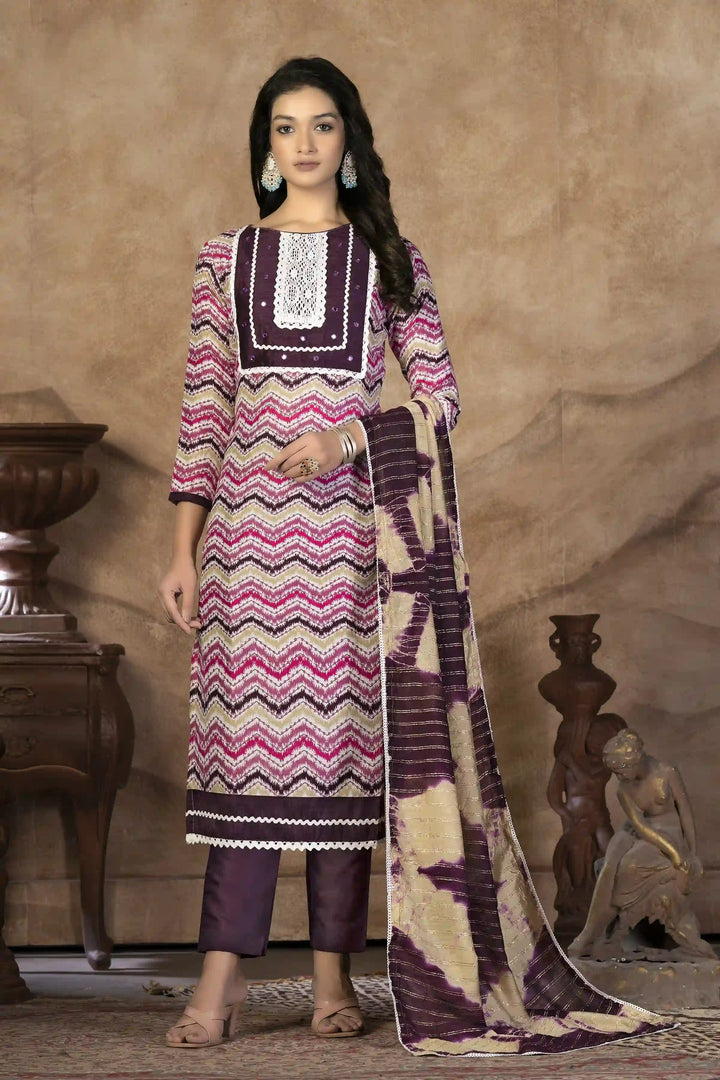 Designer-Printed Cotton Kurti Set | Three-Quarter Sleeve | Special Event