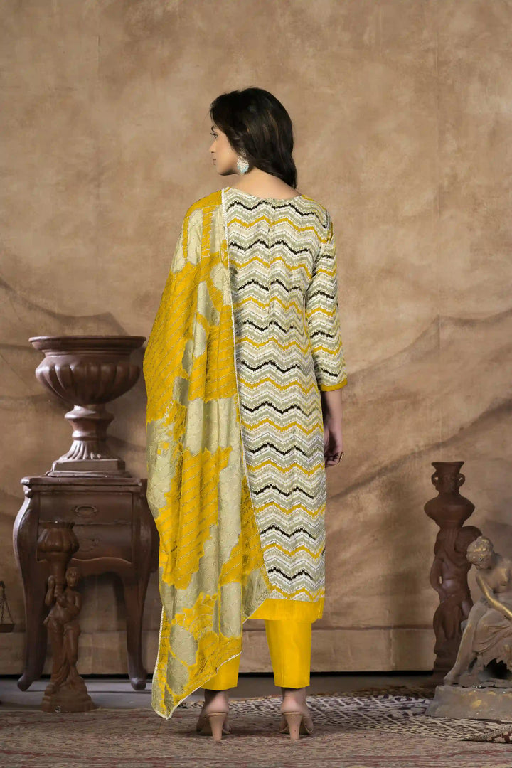 Designer-Printed Cotton Kurti Set | Three-Quarter Sleeve | Special Event