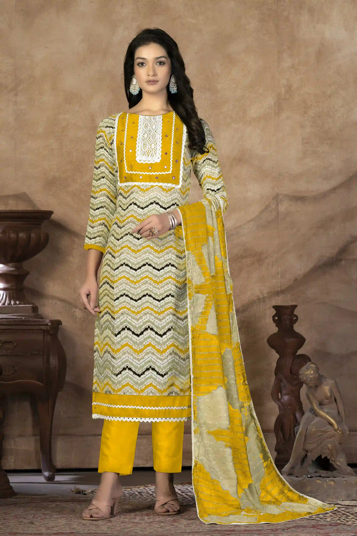 Designer-Printed Cotton Kurti Set | Three-Quarter Sleeve | Special Event
